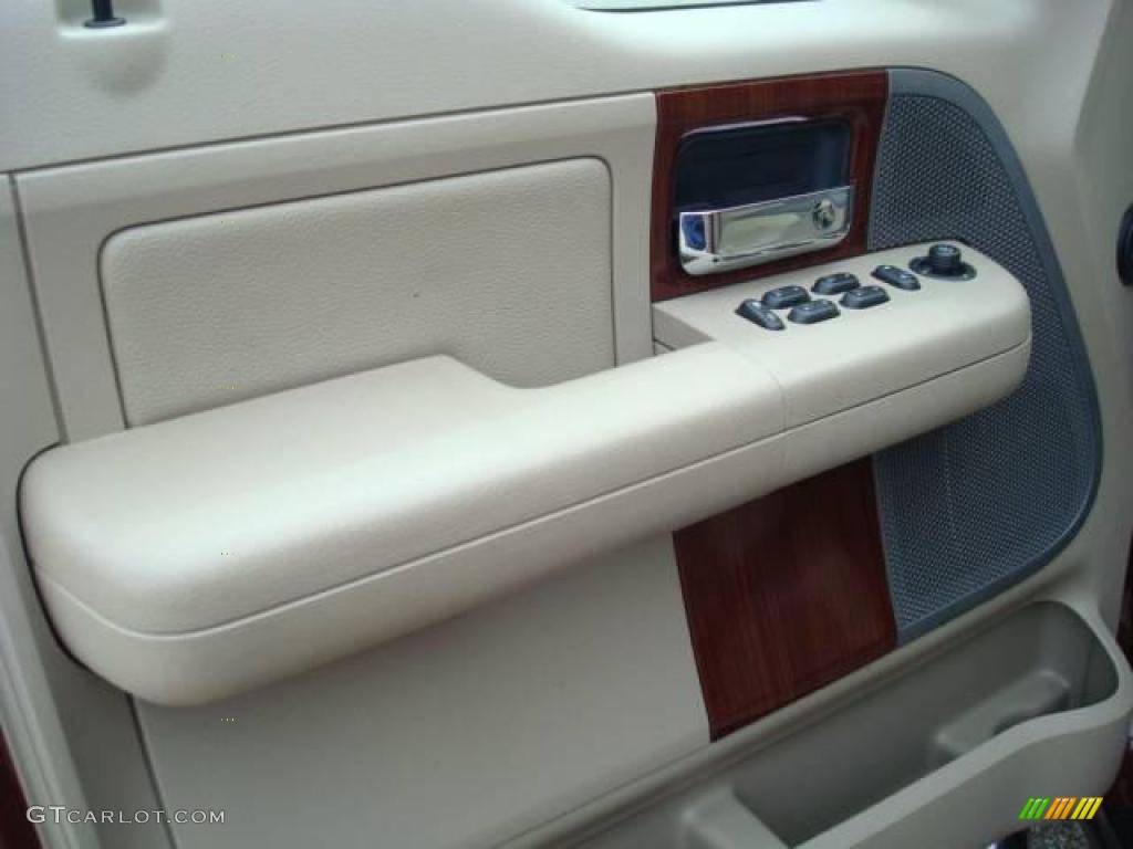 2005 F150 Lariat SuperCrew 4x4 - Dark Toreador Red Metallic / Tan photo #15
