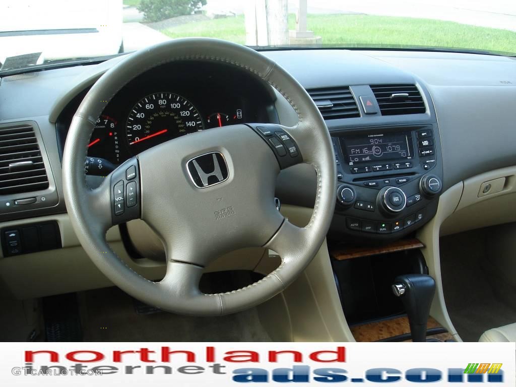 2003 Accord EX-L Sedan - Desert Mist Metallic / Ivory photo #11