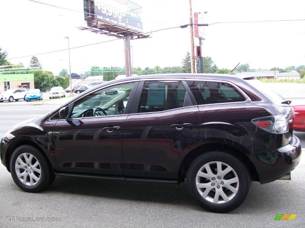 2007 CX-7 Sport - Black Cherry Mica / Sand photo #2