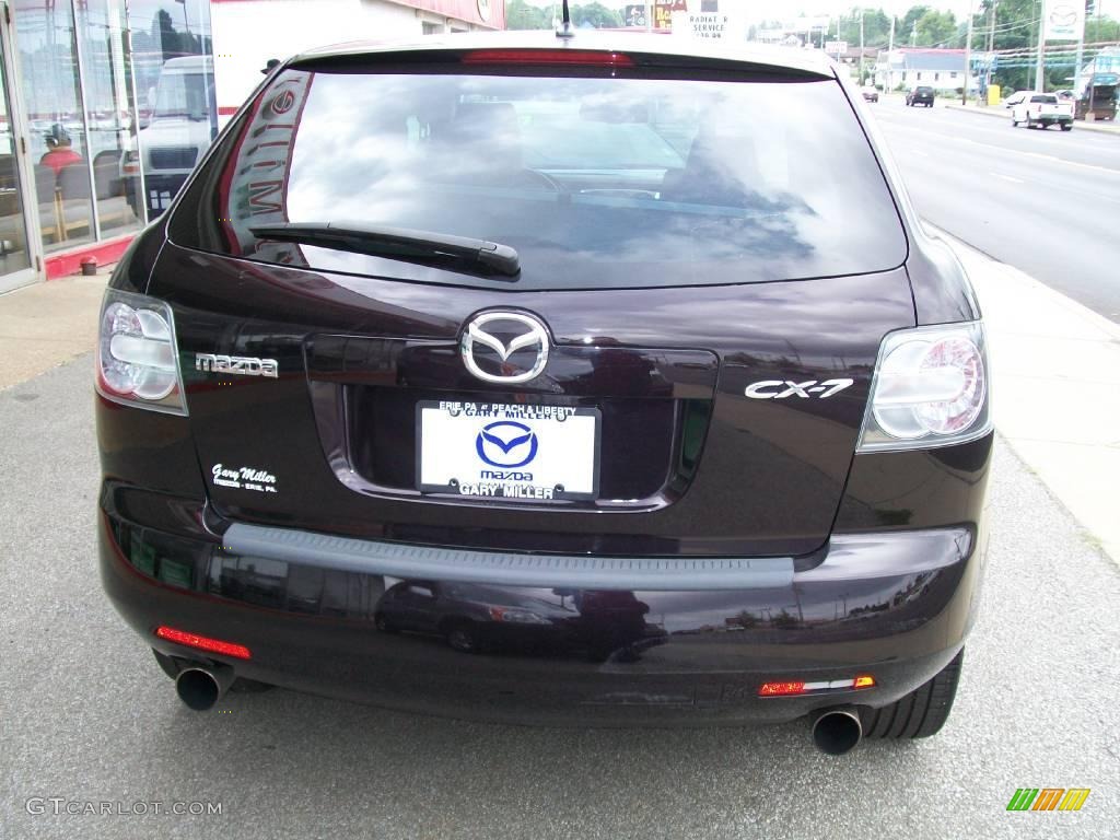 2007 CX-7 Sport - Black Cherry Mica / Sand photo #4