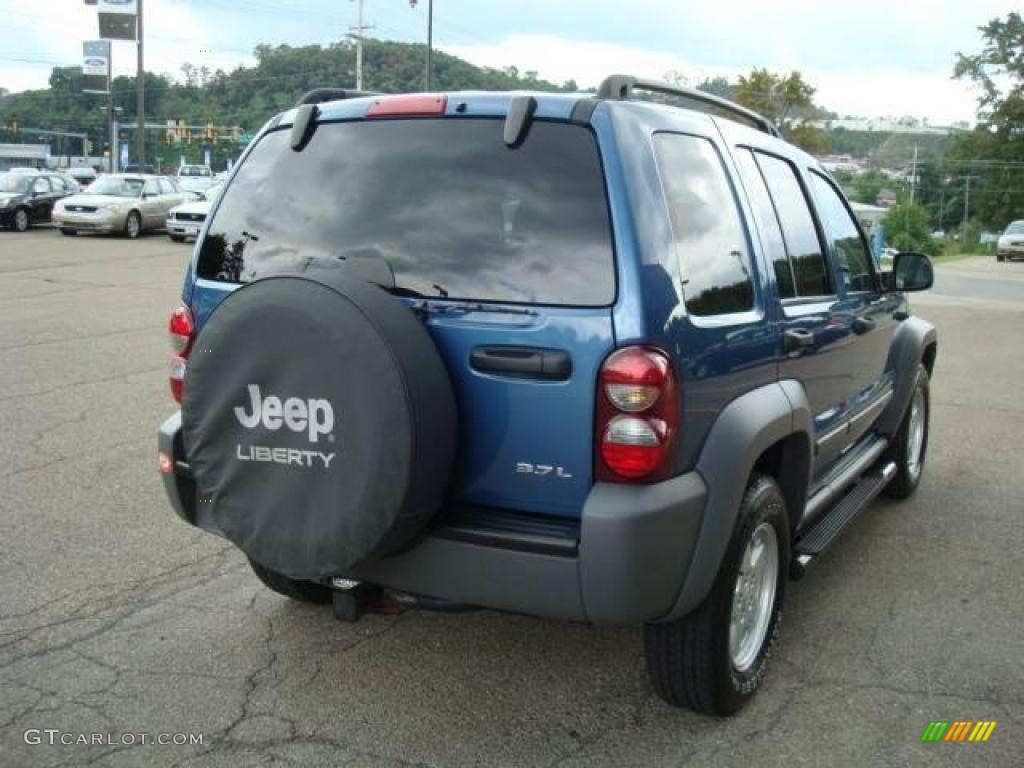 2005 Liberty Sport 4x4 - Atlantic Blue Pearlcoat / Medium Slate Gray photo #4