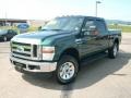 2008 Forest Green Metallic Ford F250 Super Duty XLT Crew Cab 4x4  photo #1