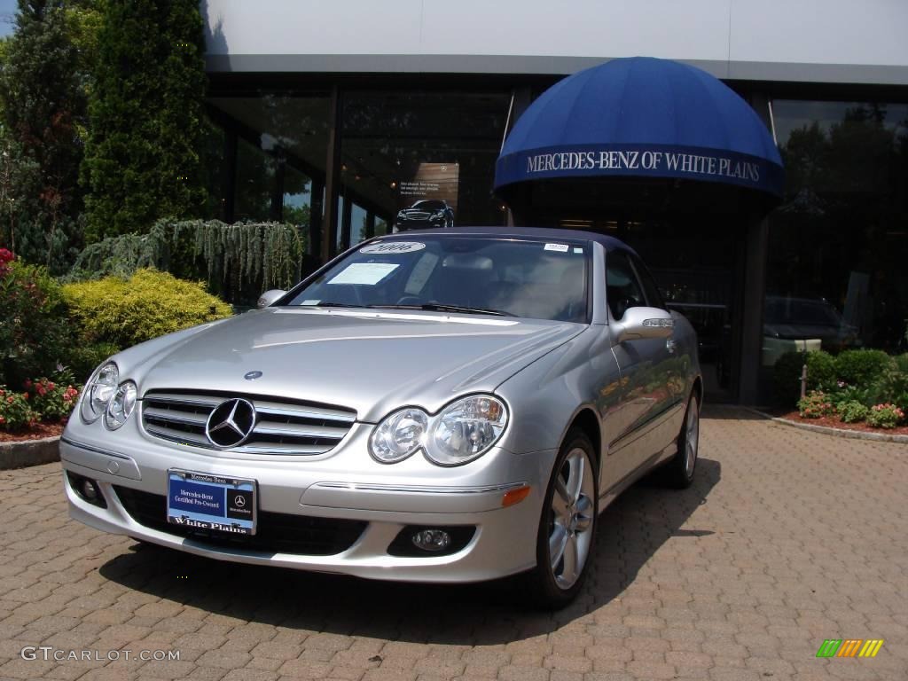 2006 CLK 350 Cabriolet - Iridium Silver Metallic / Ash photo #1