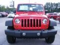 2009 Flame Red Jeep Wrangler X 4x4  photo #3