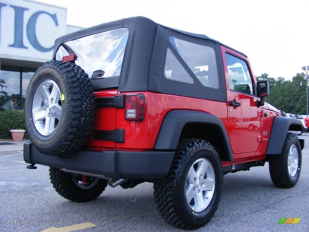 2009 Wrangler X 4x4 - Flame Red / Dark Slate Gray/Medium Slate Gray photo #8