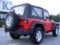 2009 Flame Red Jeep Wrangler X 4x4  photo #8