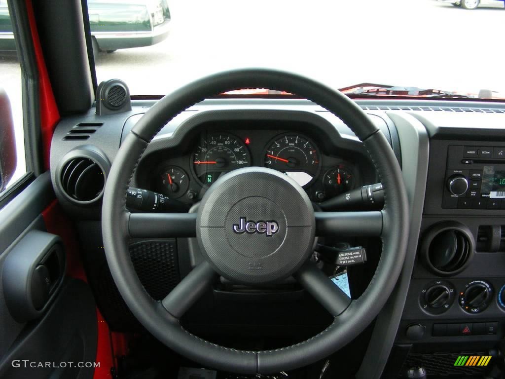 2009 Wrangler X 4x4 - Flame Red / Dark Slate Gray/Medium Slate Gray photo #17