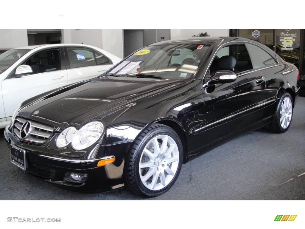 2007 CLK 350 Coupe - Black / Black photo #1