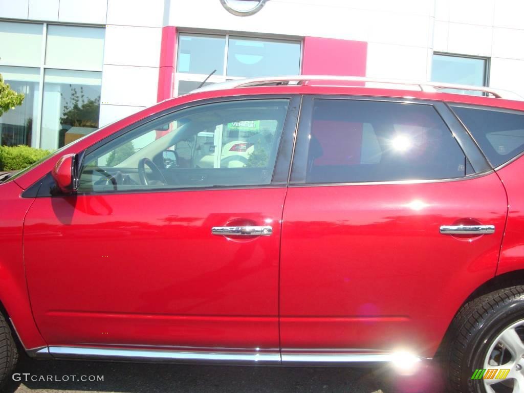 2006 Murano SE AWD - Sunset Red Pearl Metallic / Charcoal photo #18