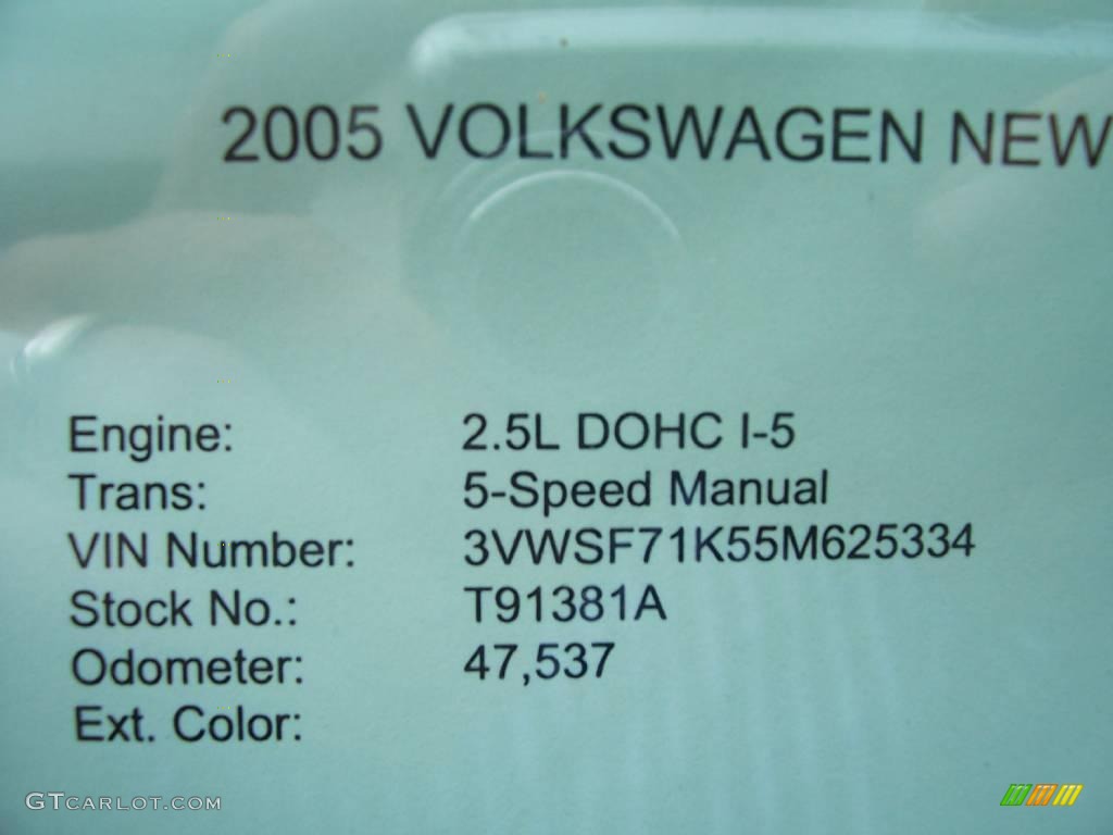 2005 Jetta 2.5 Sedan - Blue Graphite Metallic / Grey photo #23