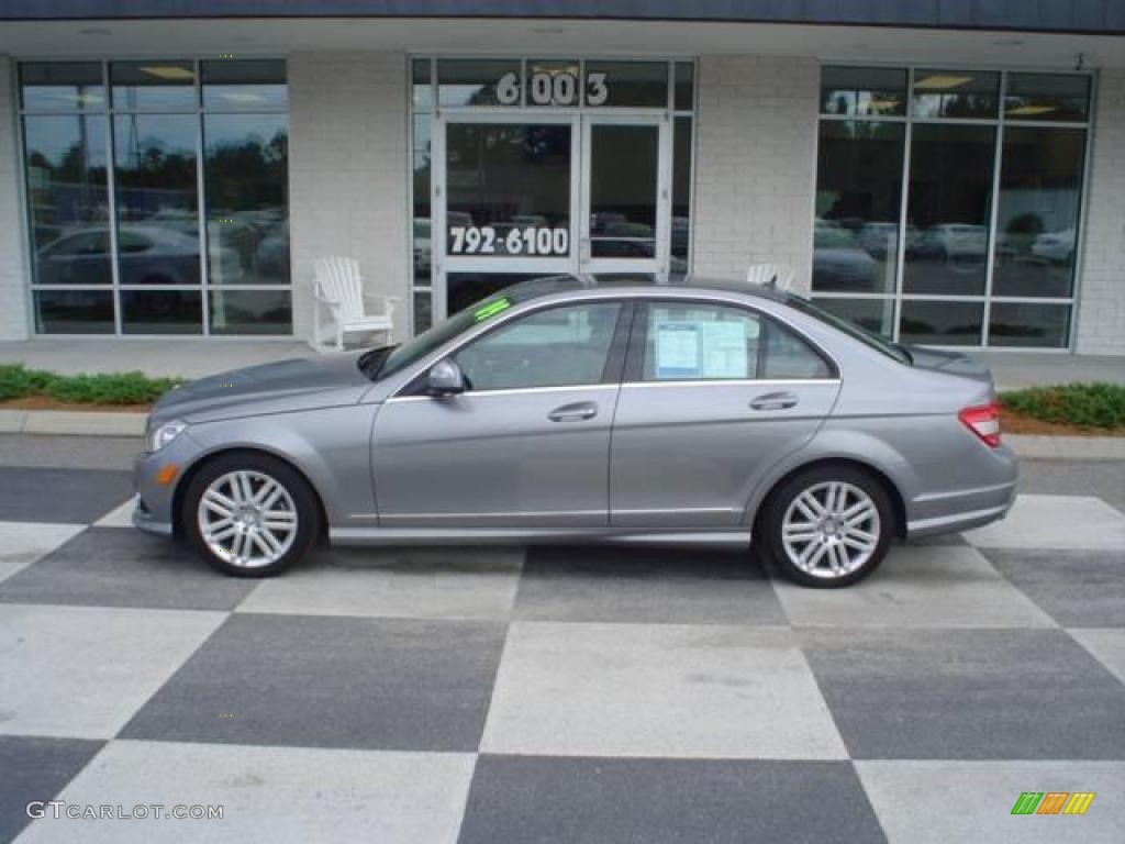 2009 C 300 Sport - Palladium Silver Metallic / Grey/Black photo #1