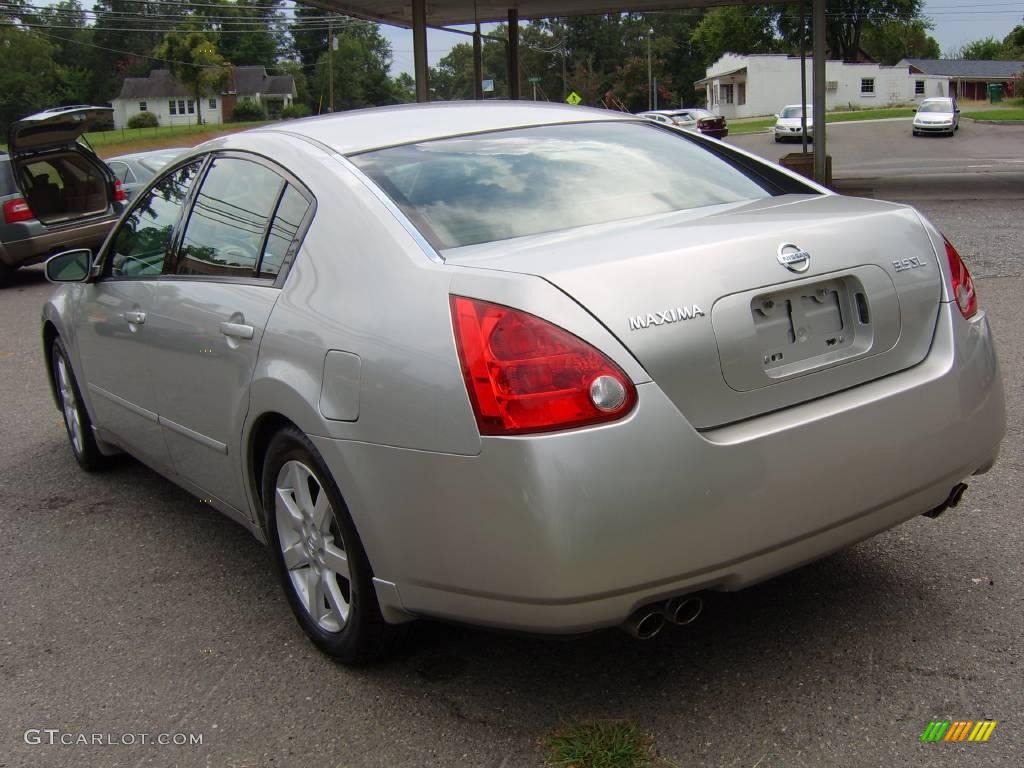 2006 Maxima 3.5 SL - Liquid Silver Metallic / Black photo #1