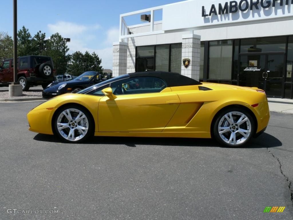 2006 Gallardo Spyder E-Gear - Giallo Midas / Nero Perseus photo #9