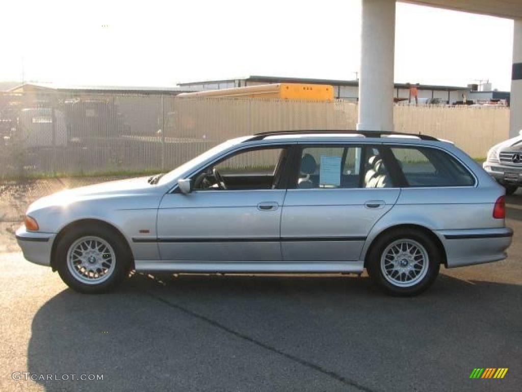 2000 5 Series 528i Wagon - Titanium Silver Metallic / Gray photo #3