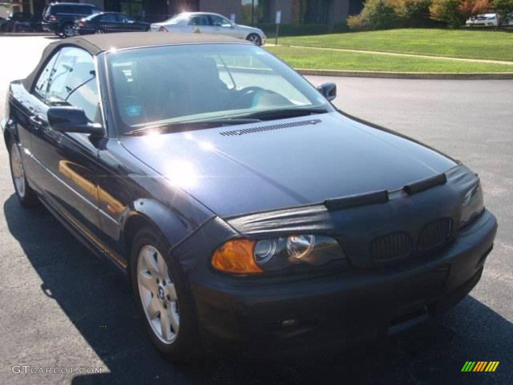 2001 3 Series 325i Convertible - Orient Blue Metallic / Grey photo #3