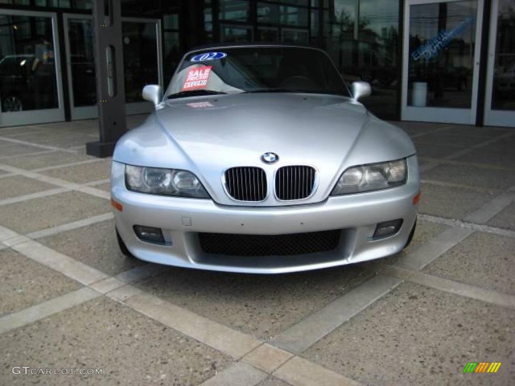 2002 Z3 3.0i Roadster - Titanium Silver Metallic / Black photo #3