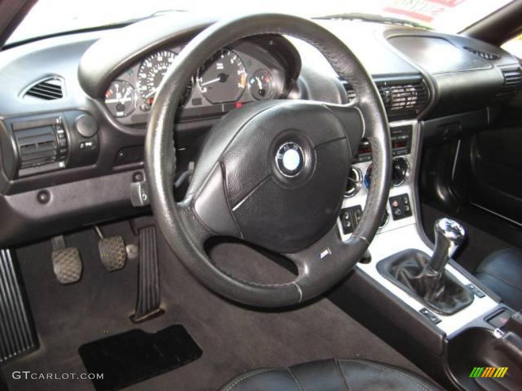 2002 Z3 3.0i Roadster - Titanium Silver Metallic / Black photo #13