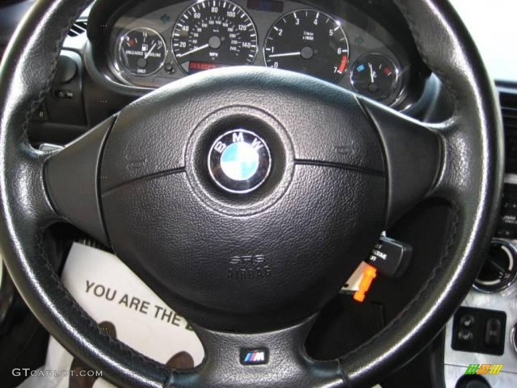 2002 Z3 3.0i Roadster - Titanium Silver Metallic / Black photo #19