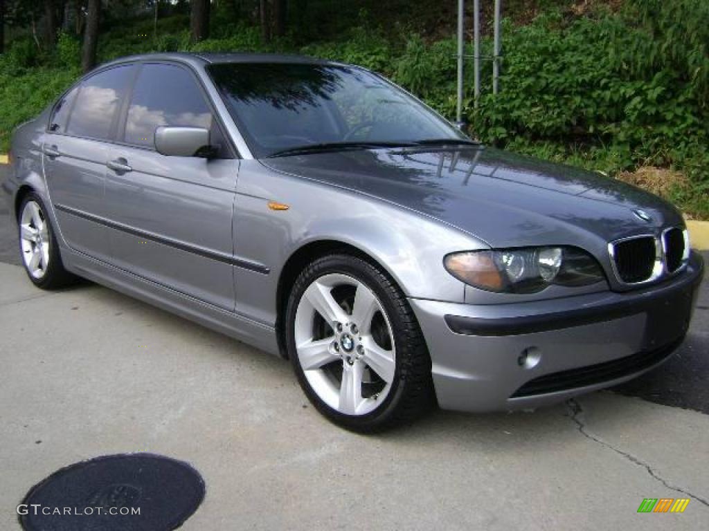 2004 3 Series 325i Sedan - Silver Grey Metallic / Black photo #3