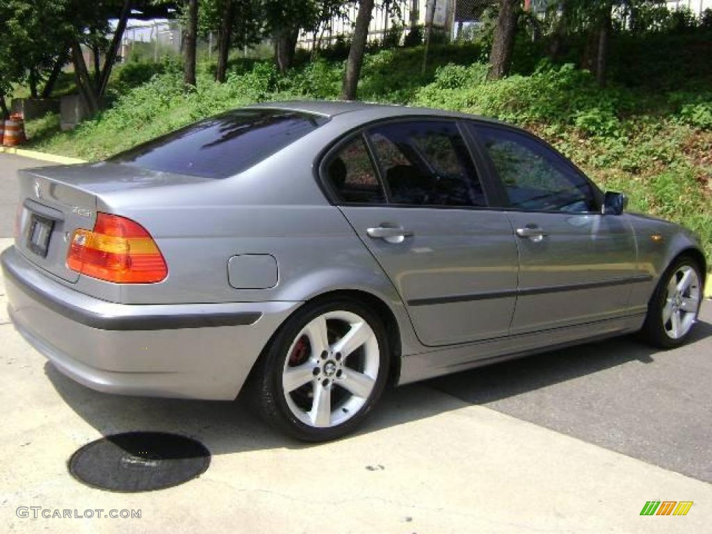 2004 3 Series 325i Sedan - Silver Grey Metallic / Black photo #6