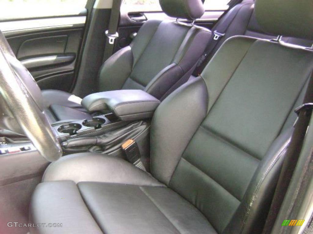 2004 3 Series 325i Sedan - Silver Grey Metallic / Black photo #10