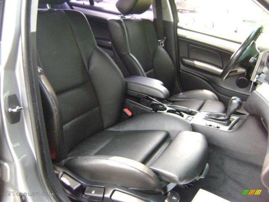 2004 3 Series 325i Sedan - Silver Grey Metallic / Black photo #16