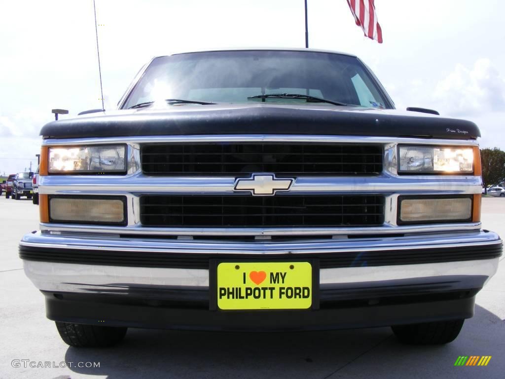 1999 Silverado 1500 LS Extended Cab - Light Pewter Metallic / Medium Oak photo #9