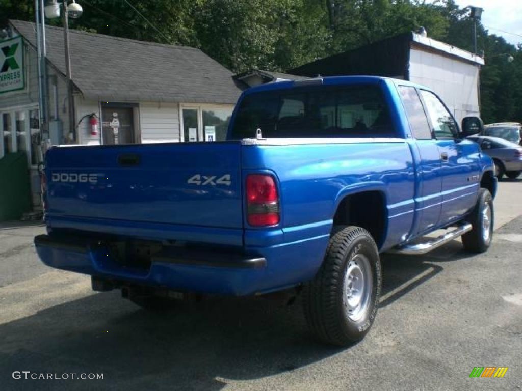 2001 Ram 1500 SLT Club Cab 4x4 - Intense Blue Pearl / Agate photo #7