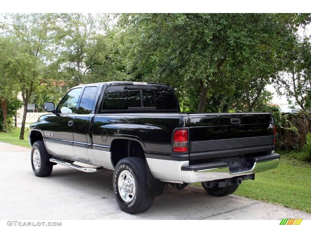 2000 Ram 2500 SLT Extended Cab 4x4 - Black / Mist Gray photo #8