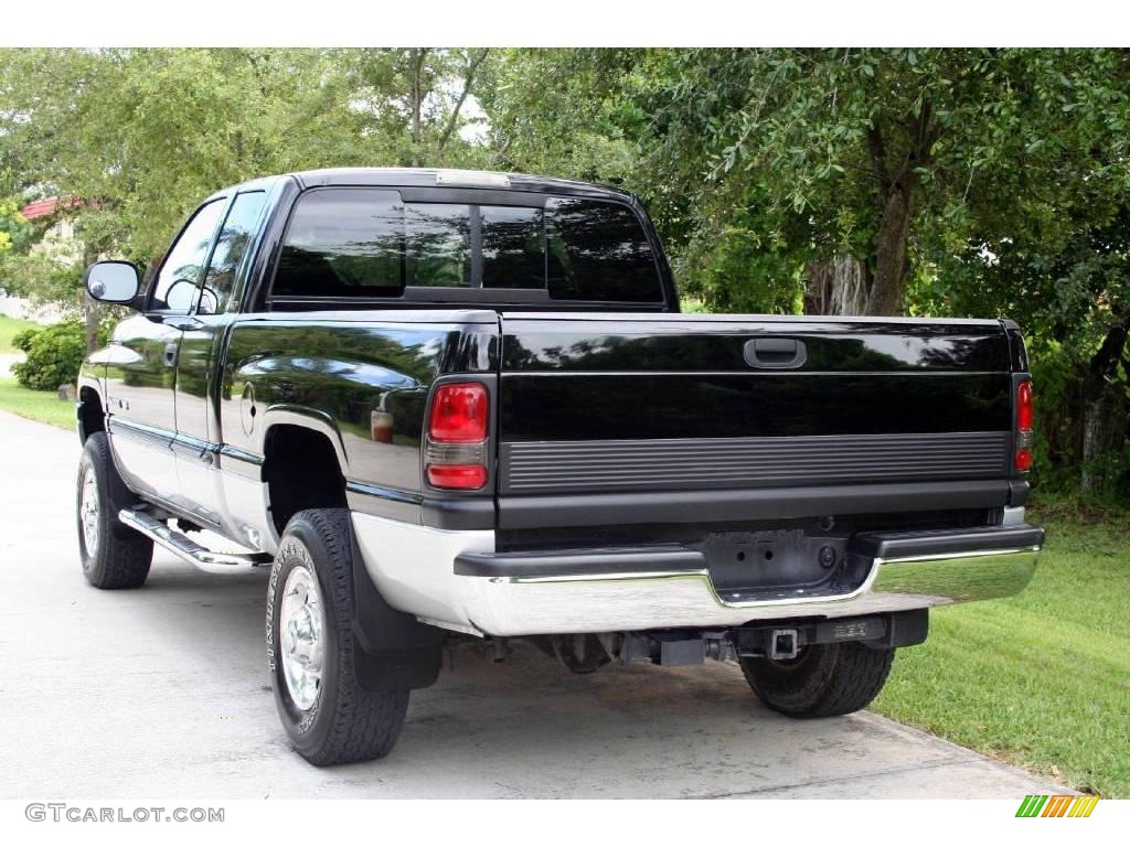 2000 Ram 2500 SLT Extended Cab 4x4 - Black / Mist Gray photo #9