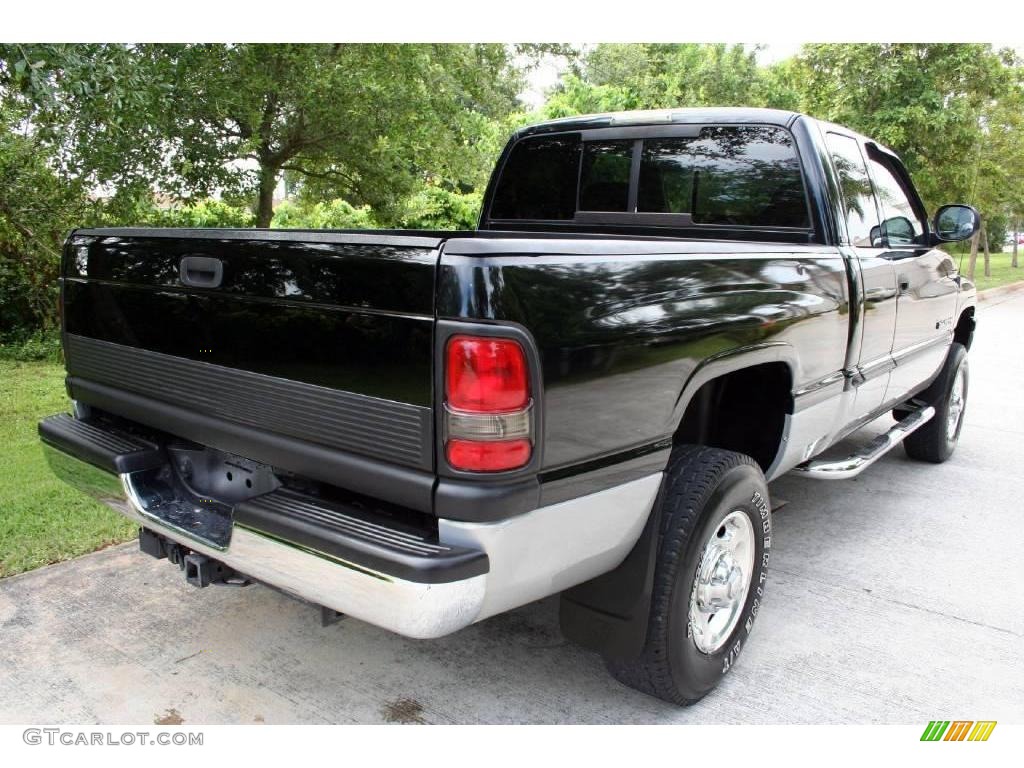 2000 Ram 2500 SLT Extended Cab 4x4 - Black / Mist Gray photo #26