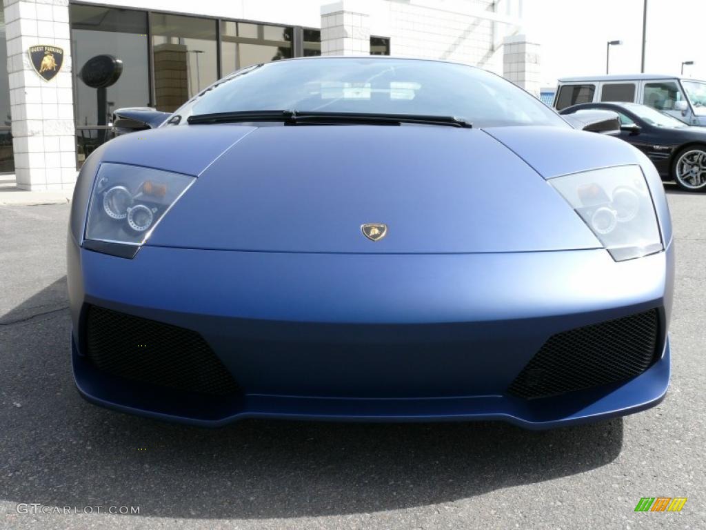 2009 Murcielago LP640 Coupe - Matte Blue / Black photo #3