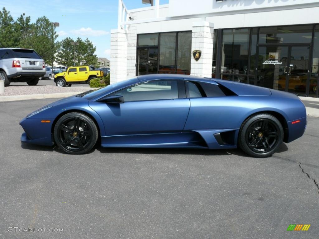 2009 Murcielago LP640 Coupe - Matte Blue / Black photo #9