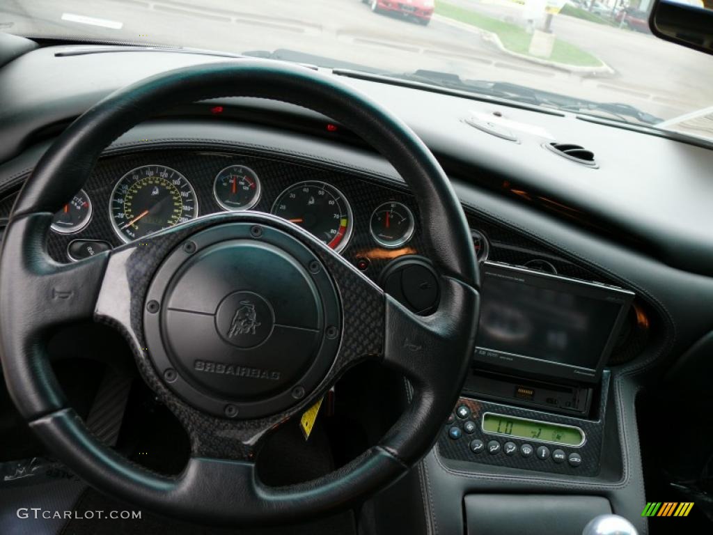 2001 Lamborghini Diablo 6.0 Black Steering Wheel Photo #16340728