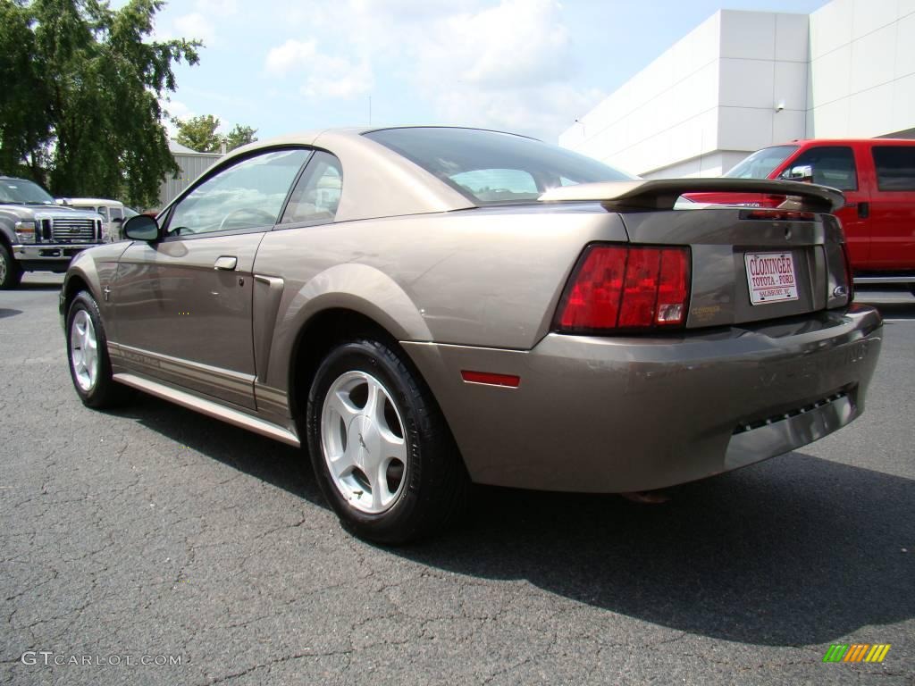 2001 Mustang V6 Coupe - Mineral Grey Metallic / Medium Parchment photo #20