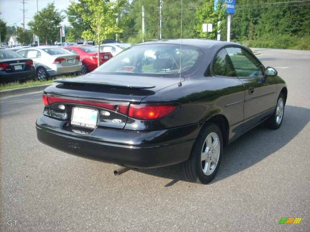 2003 Escort ZX2 Coupe - Black / Medium Prairie Tan photo #3