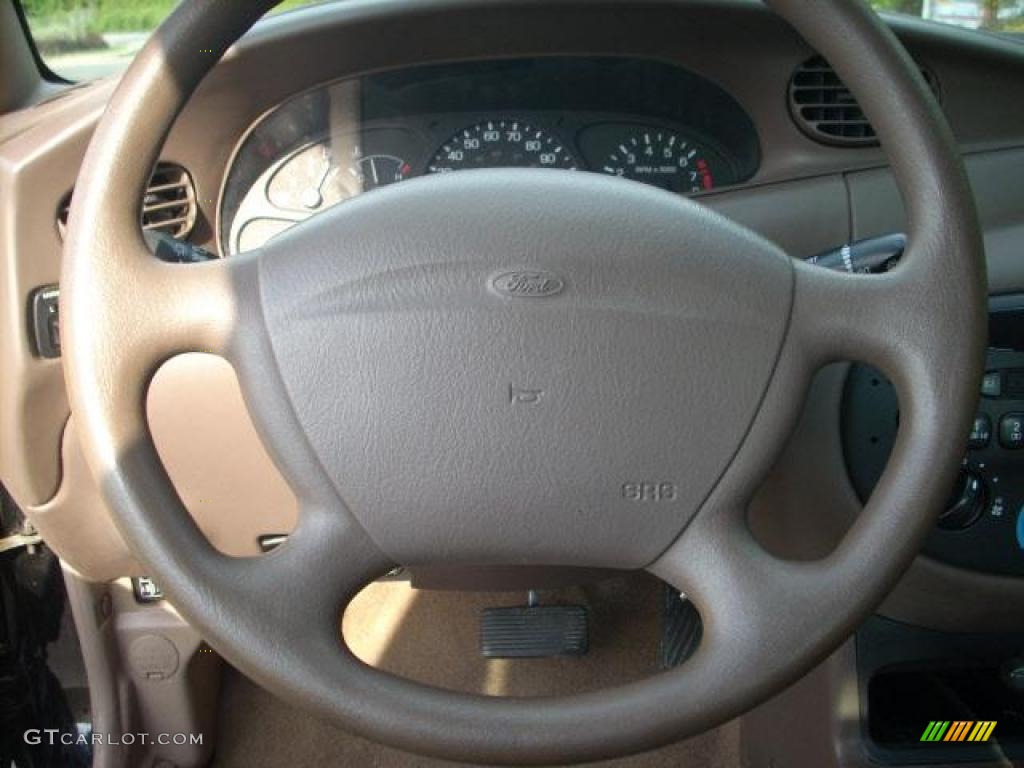 2003 Escort ZX2 Coupe - Black / Medium Prairie Tan photo #15