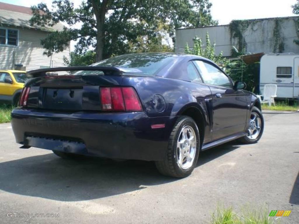 2003 Mustang V6 Coupe - True Blue Metallic / Dark Charcoal/Medium Parchment photo #7