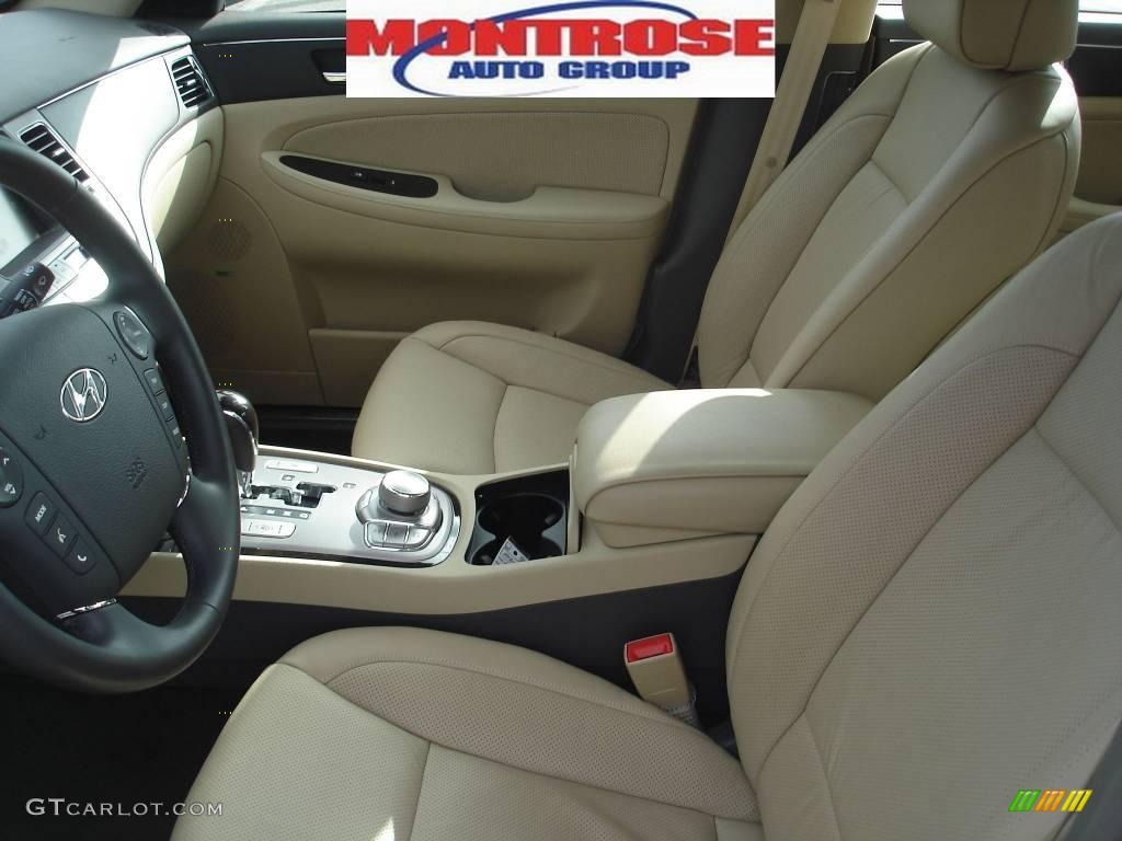 2009 Genesis 3.8 Sedan - Sterling Blue Metallic / Beige photo #10