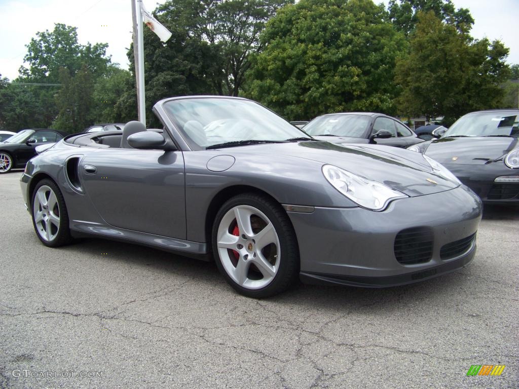 2004 911 Turbo Cabriolet - Seal Grey Metallic / Graphite Grey photo #1