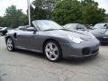 Seal Grey Metallic 2004 Porsche 911 Turbo Cabriolet Exterior