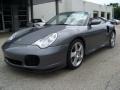 2004 Seal Grey Metallic Porsche 911 Turbo Cabriolet  photo #5