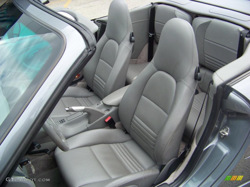 Graphite Grey Interior 2004 Porsche 911 Turbo Cabriolet Photo #16343210