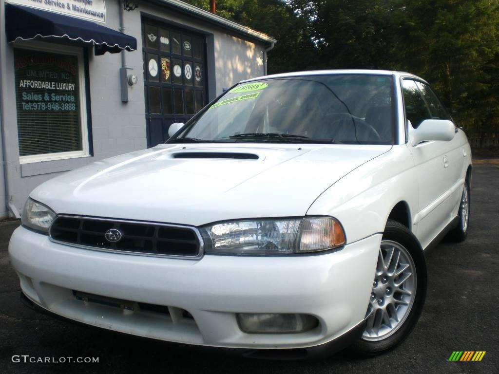 Glacier White Subaru Legacy