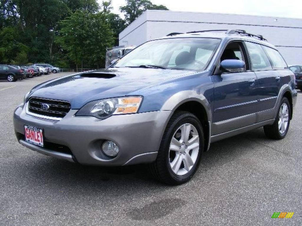 2005 Outback 2.5XT Limited Wagon - Atlantic Blue Pearl / Off Black photo #1