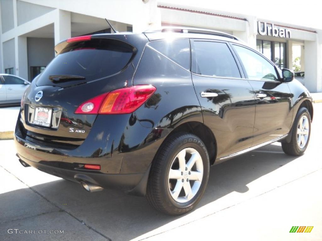 2009 Murano S AWD - Super Black / Black photo #4