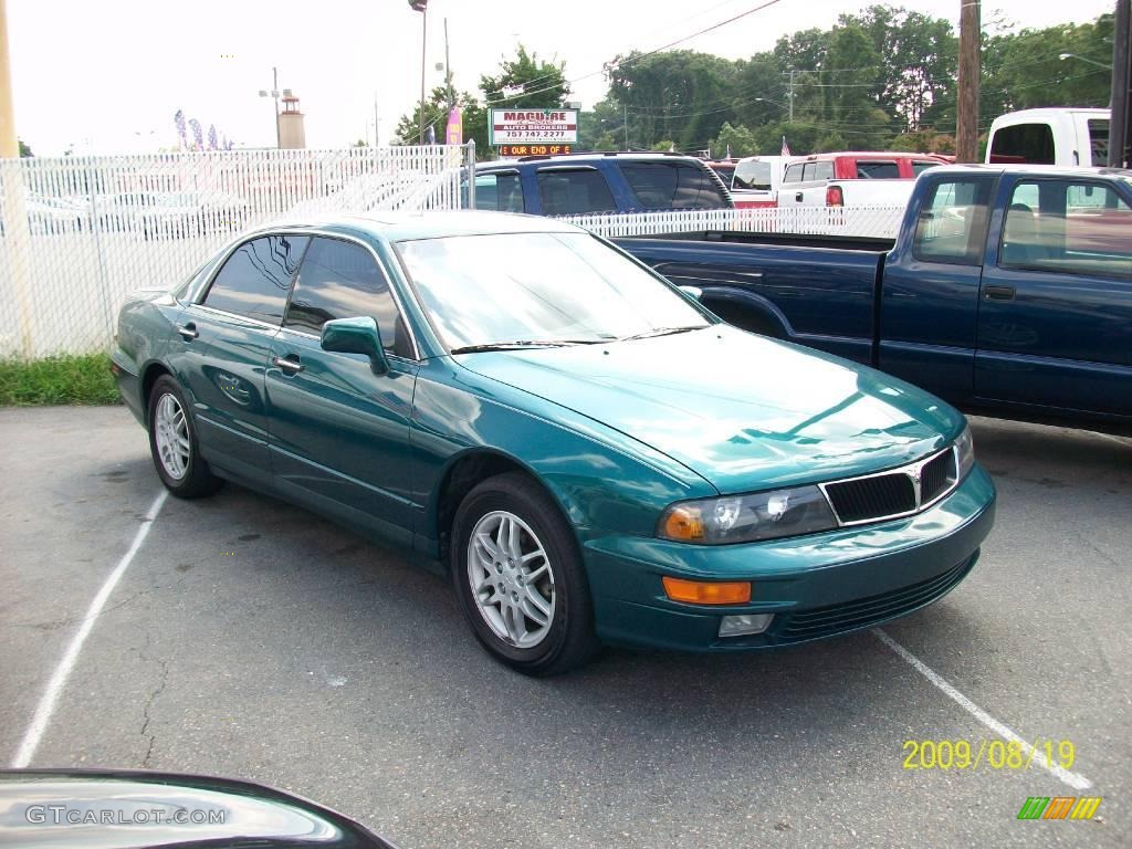 2001 Diamante LS - Martinique Green Pearl / Tan photo #1