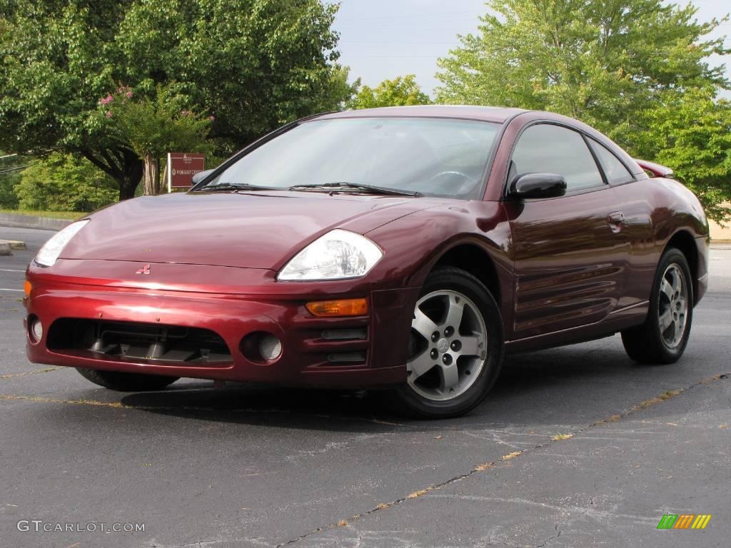 2003 Eclipse GS Coupe - Ultra Red Pearl / Midnight photo #2