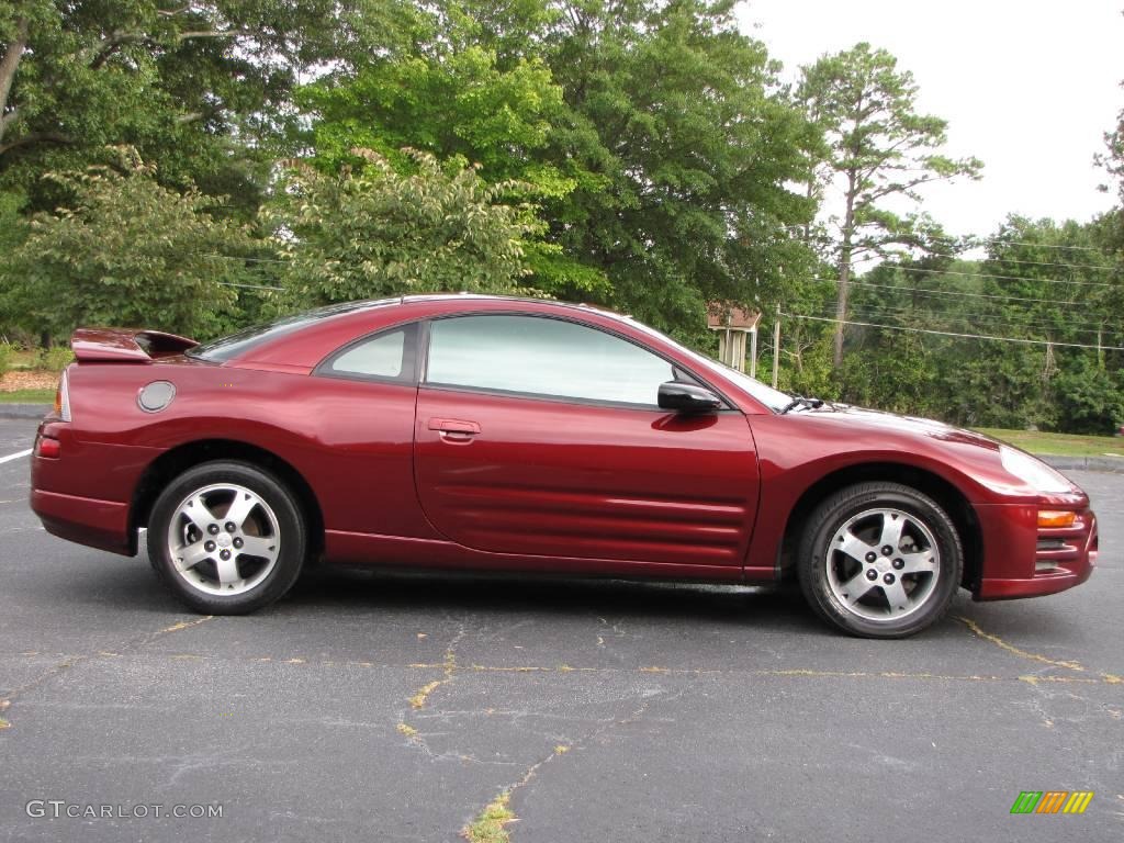 2003 Eclipse GS Coupe - Ultra Red Pearl / Midnight photo #11