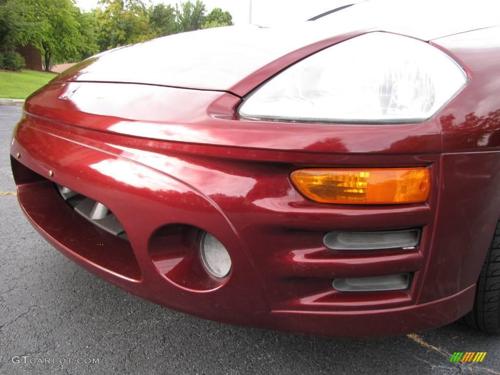 2003 Eclipse GS Coupe - Ultra Red Pearl / Midnight photo #16